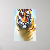 Tiger-Gesichtsmalerei - beeindruckende Artenvielfa Leinwanddruck (Vorderseite)