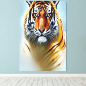 Tiger-Gesichtsmalerei - beeindruckende Artenvielfa Leinwanddruck (Insitu (Holzboden))