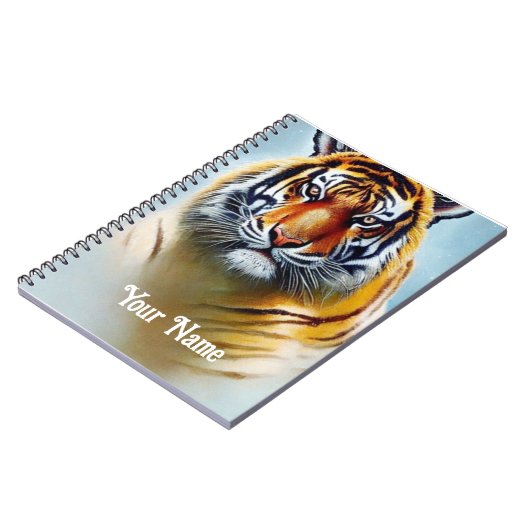 Tiger-Gesichtsmalerei - beeindruckende Artenvielfa Notizblock (Linke Seite)