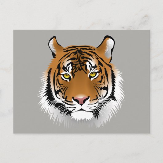 Tiger-Gesichtspostkarte Postkarte (Vorderseite)