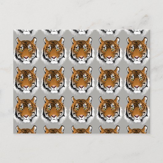 Tiger-Gesichtspostkarte Postkarte (Vorderseite)