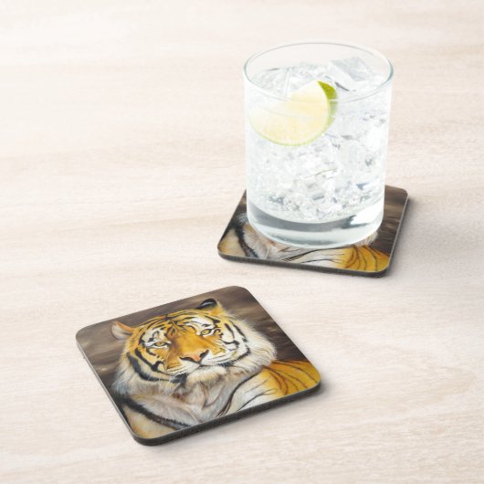 tiger getränkeuntersetzer (Rechte Seite)