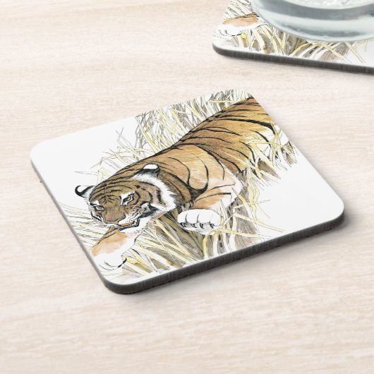 Tiger Getränkeuntersetzer (Linke Seite)