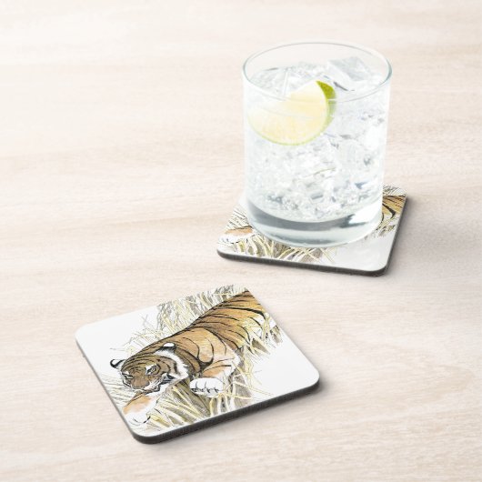 Tiger Getränkeuntersetzer (Rechte Seite)