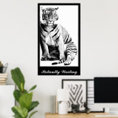 Tiger, Gewartet Poster (Heimbüro)