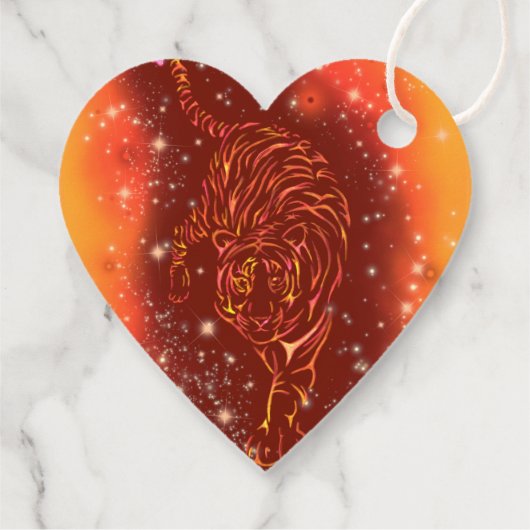 Tiger Gift Tags Geschenkanhänger (Rückseite)