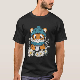 Tiger Girls Kleidung Kaffeeboys Dekorationen Kinde T-Shirt