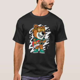 Tiger Gitarrist Cool Guitar Gitarrist Electric Gui T-Shirt