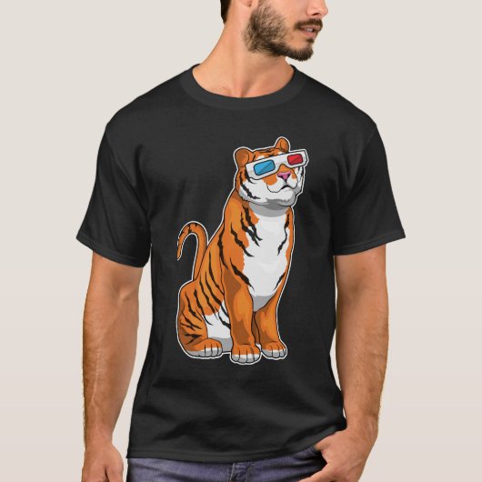 Tiger Glasses T-Shirt (Vorderseite)