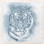 Tiger Glasuntersetzer (Vorderseite)