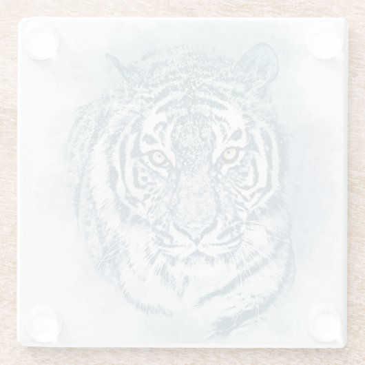 Tiger Glasuntersetzer (Rückseite)