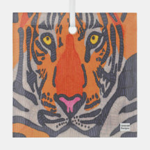 Tiger - Glasverzierung