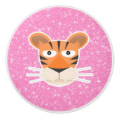 Tiger Glitzer Keramikknauf (Vorderseite)