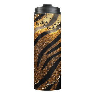 Tiger Glitzer Thermal Tumbler 12oz Thermosbecher