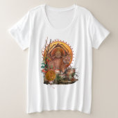 "TIGER GLORY" Malayan Tiger Große Größe T-Shirt (Design vorne)