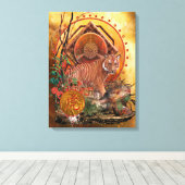 TIGER GLORY Malayan Tiger Leinwanddruck (Insitu (Holzboden))