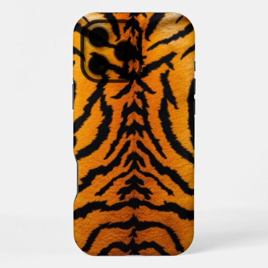 Tiger Glow Leder iPhone Hülle (Rückseite)