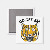 TIGER GO GET 'EM MAGNET (Vorderseite/Rückseite)