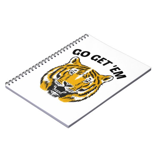 TIGER GO GET 'EM NOTIZBLOCK (Linke Seite)