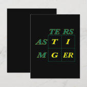 Tiger Goat Woods Masters Einladung (Vorne/Hinten)