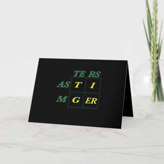 Tiger Goat Woods Masters Feiertagskarte (Vorderseite)
