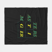 Tiger Goat Woods Masters Fleecedecke (Vorderseite (Horizontal))