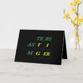 Tiger Goat Woods Masters Karte (Gelbe Blume)