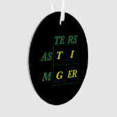 Tiger Goat Woods Masters Ornament (Vorderseite)