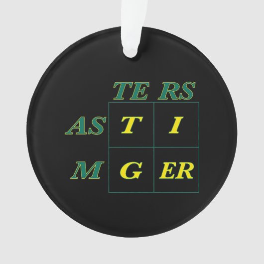 Tiger Goat Woods Masters Ornament (Vorderseite)