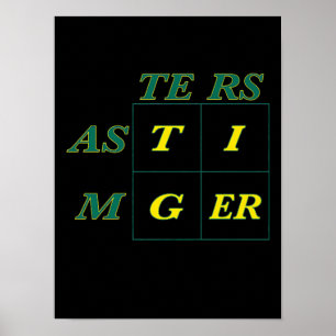 Tiger Goat Woods Masters Poster