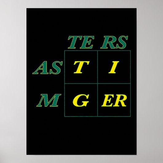 Tiger Goat Woods Masters Poster (Vorne)