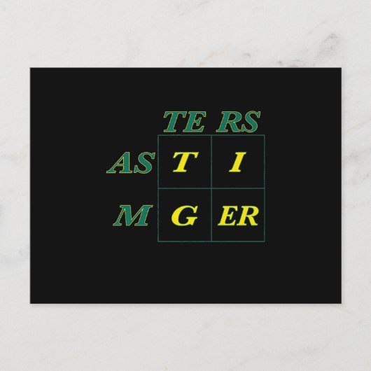 Tiger Goat Woods Masters Postkarte (Vorderseite)