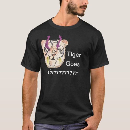 Tiger Goes GRRRR T-Shirt (Vorderseite)