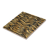 Tiger Gold Black Animal Print Fliese (Seite)