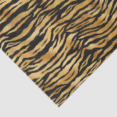 Tiger Gold Black Animal Print Seidenpapier (Ausschnitt)