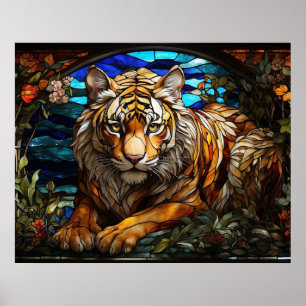 *~* TIGER Golden AP68 Fantasy Stainglas 5:4 Poster