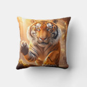 Tiger - Goldener Tiger Kissen (Rückseite)