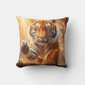 Tiger - Goldener Tiger Kissen (Vorderseite)