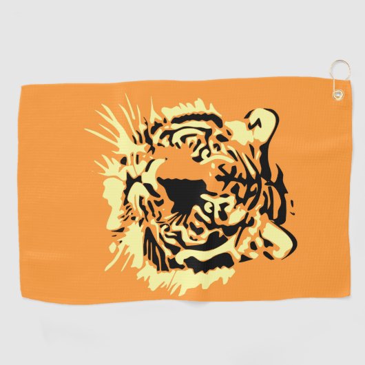 Tiger Golfhandtuch (Horizontal)