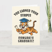 Tiger Graduation Karte (Vorderseite)
