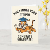 Tiger Graduation Karte (Gelbe Blume)