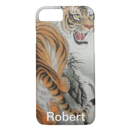 Tiger-Grafik Case-Mate iPhone Hülle (Rückseite)