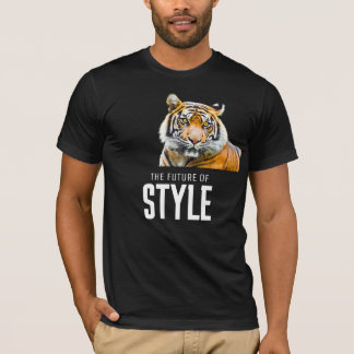 Tiger Grafik „Die Zukunft des Stils“ T-Shirt