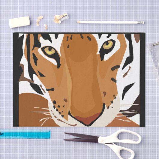 Tiger Graphic Decoupage Seidenpapier (Handwerk)