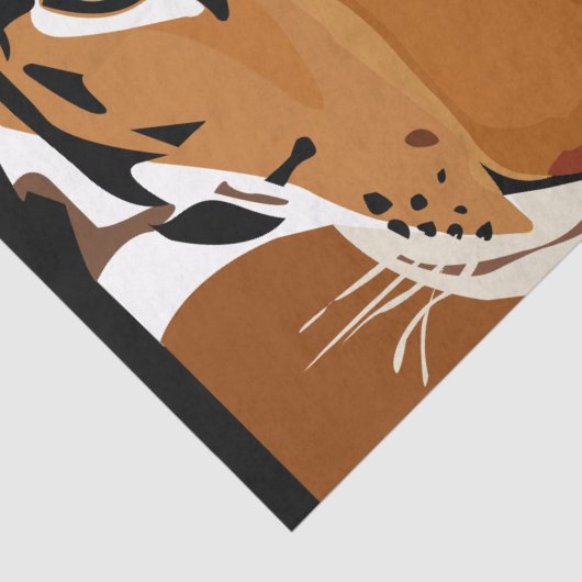 Tiger Graphic Decoupage Seidenpapier (Ausschnitt)