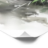 Tiger Green Bamboo Forest Fotodruck (Ecke)