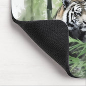 Tiger Green Bamboo Forest Mousepad (Ecke)