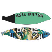 Tiger Green Eyes Modernes Cooles Wildtier Basketball (Panele)