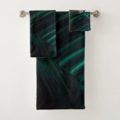 Tiger Green Jungle Blätter Badhandtuch Set (Insitu)