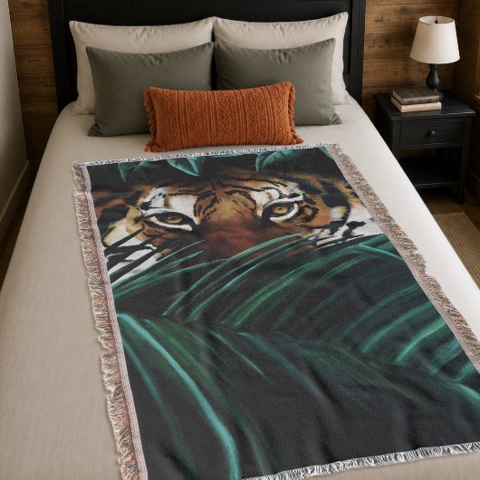 Tiger Green Jungle Blätter Decke